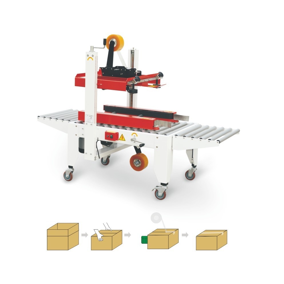 Semi-Automatic Two sides Belt Driven Carton Sealer